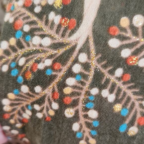 Vintage Charlotte Russe Women's Green Babydoll Top Size Med Crochet Glitter Y2K - Picture 8 of 9